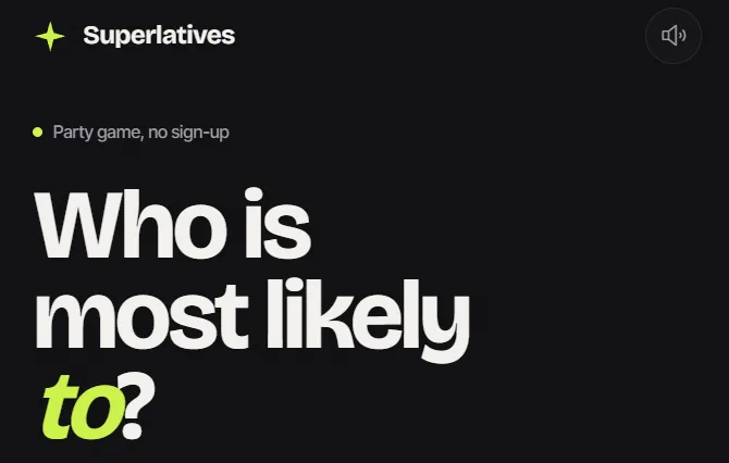 Superlatives website preview